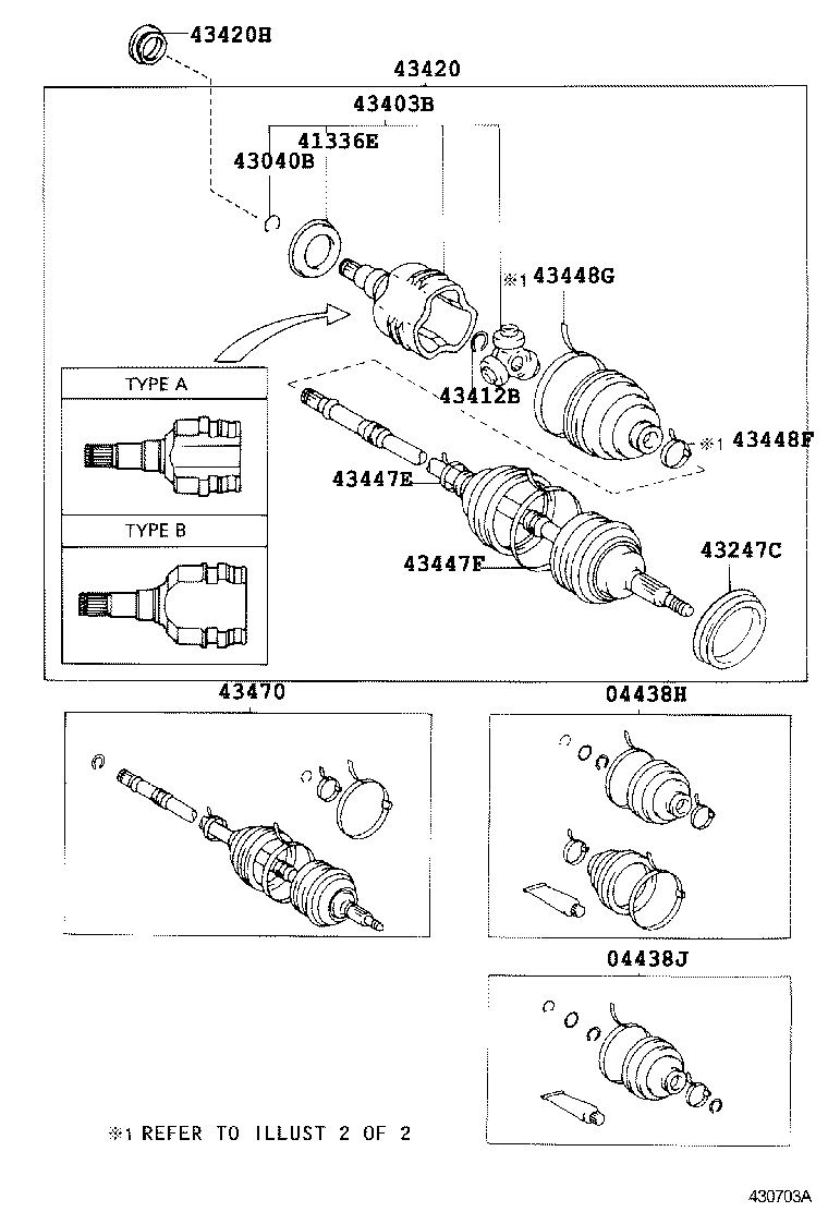 Exploded illustration 430703A