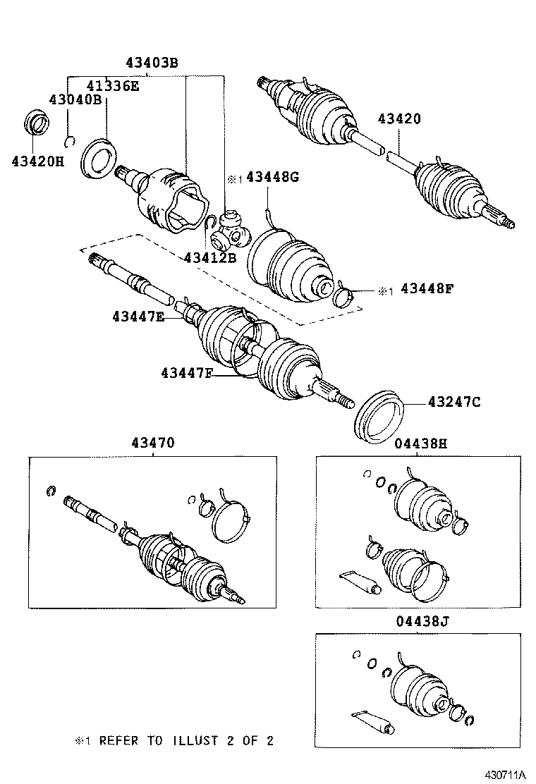 Exploded illustration 430711A