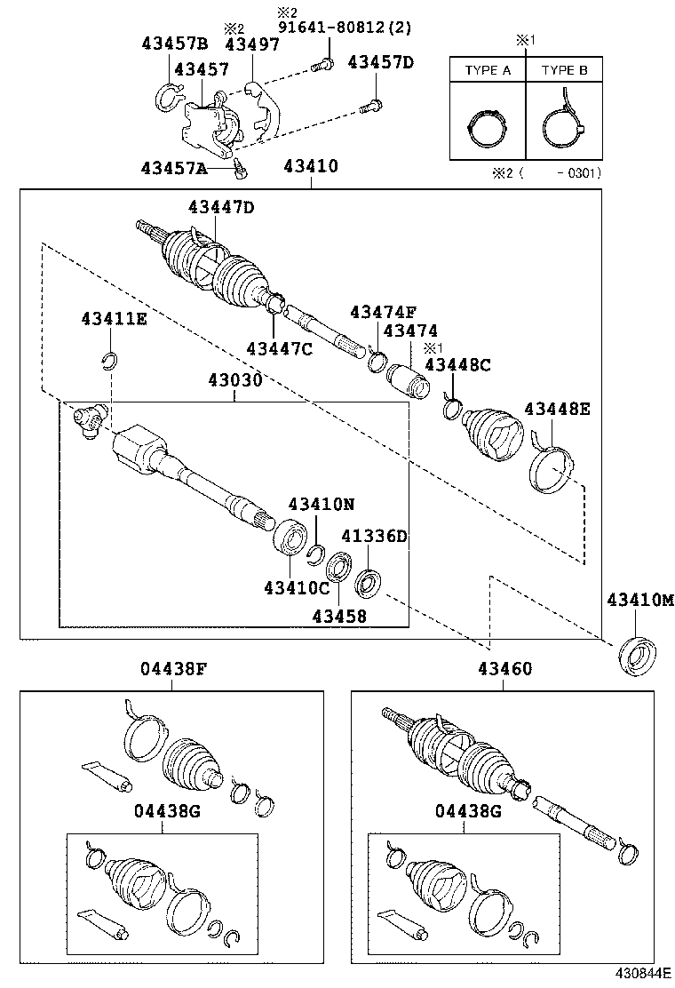 Exploded illustration 430844E