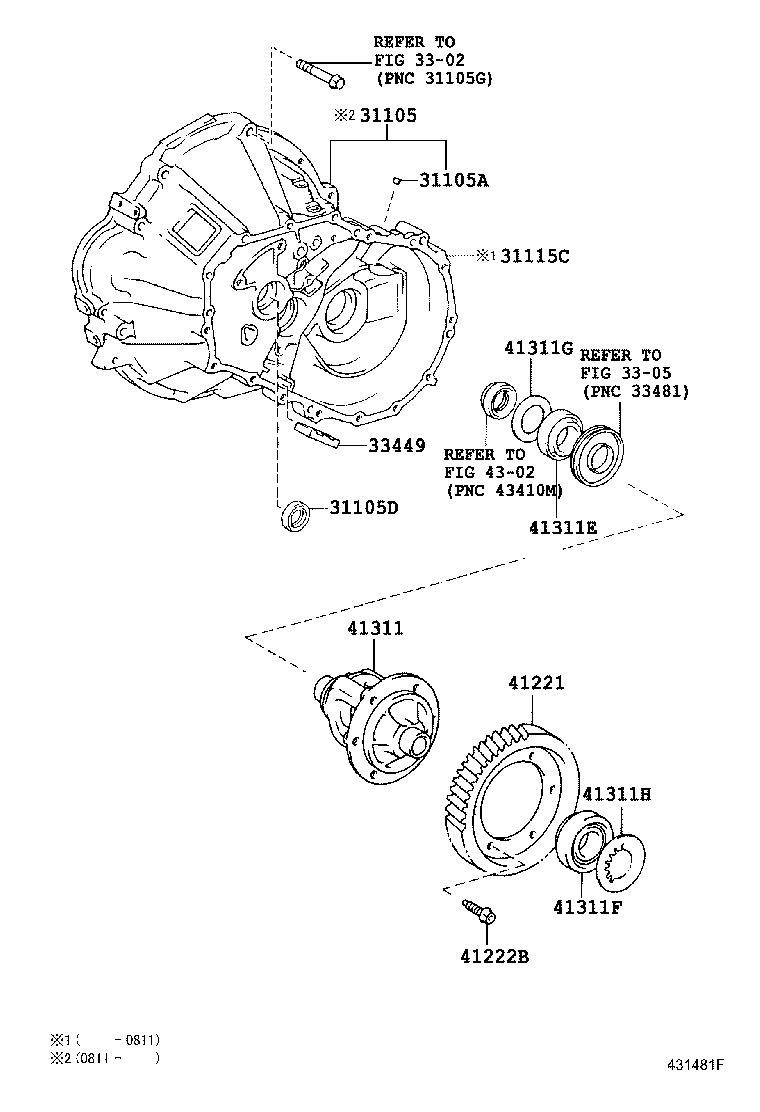 Exploded illustration 431481F
