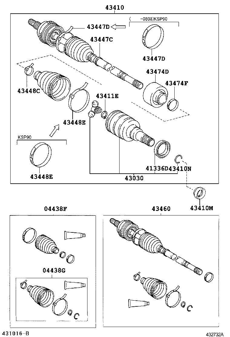 Exploded illustration 432732A