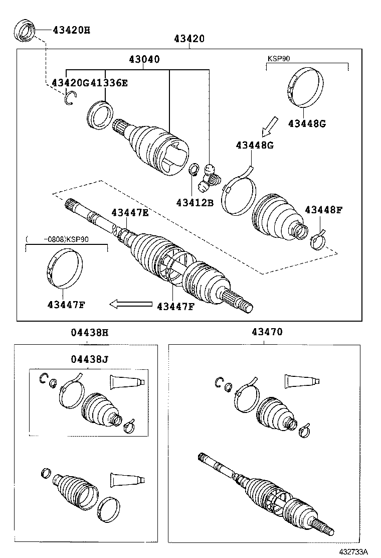 Exploded illustration 432733A