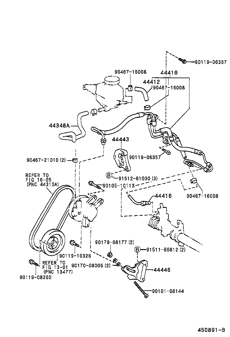 Exploded illustration 450891B
