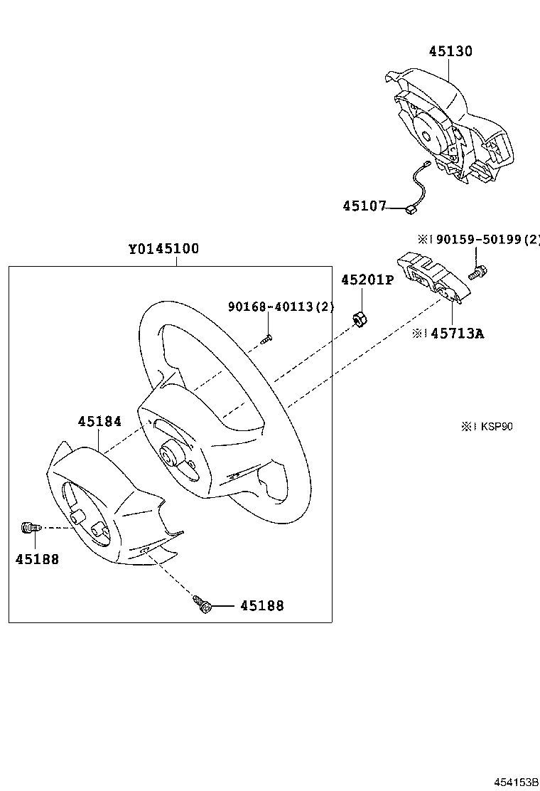 Exploded illustration 454153B