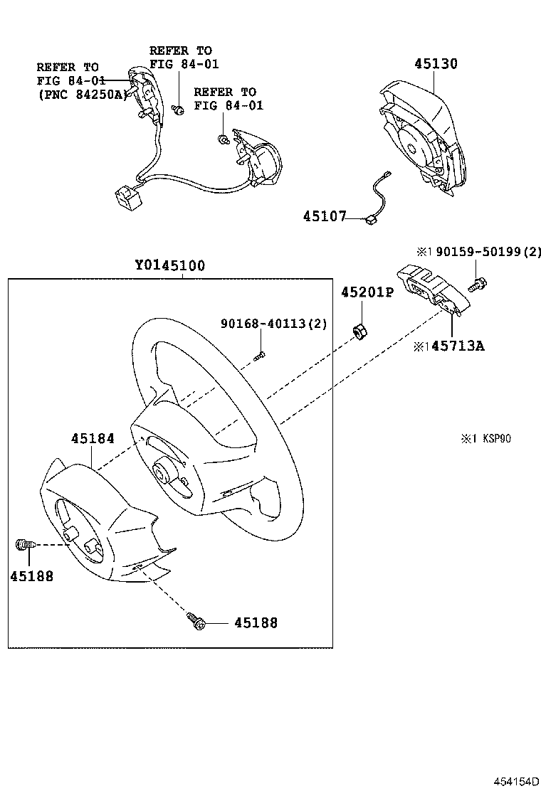Exploded illustration 454154D