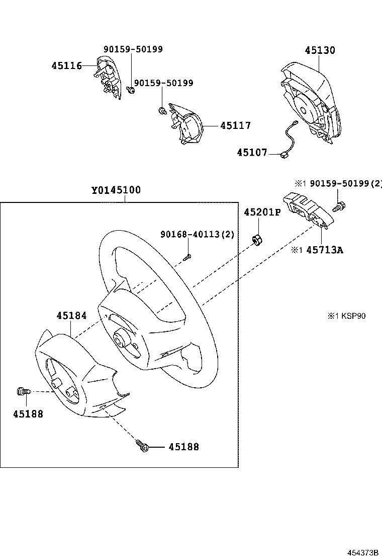 Exploded illustration 454373B