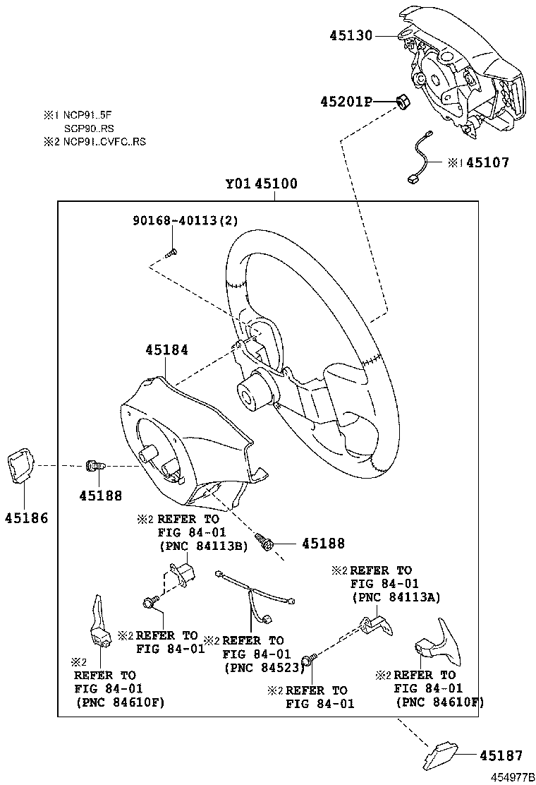 Exploded illustration 454977B