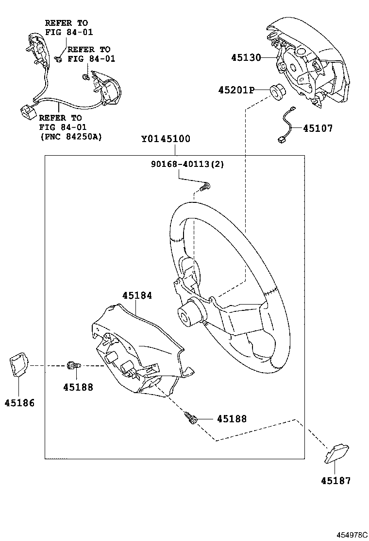Exploded illustration 454978C