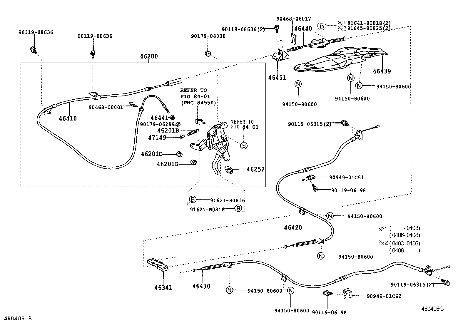 Exploded illustration 460406G