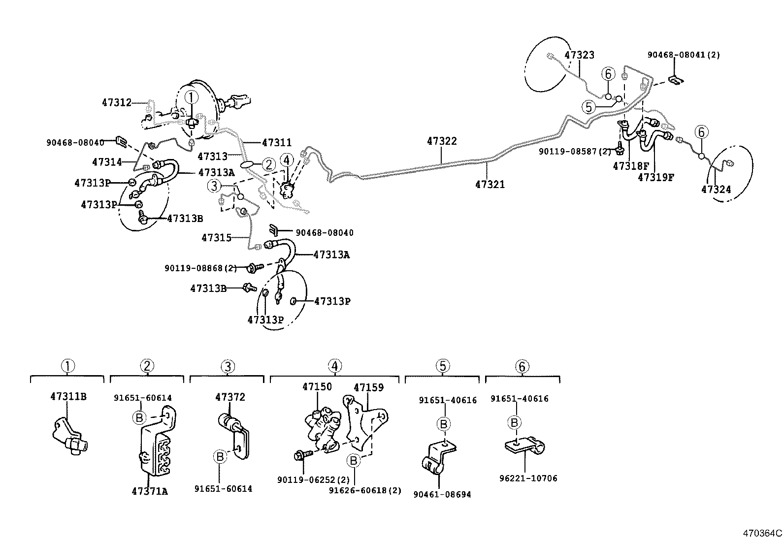 Exploded illustration 470364C