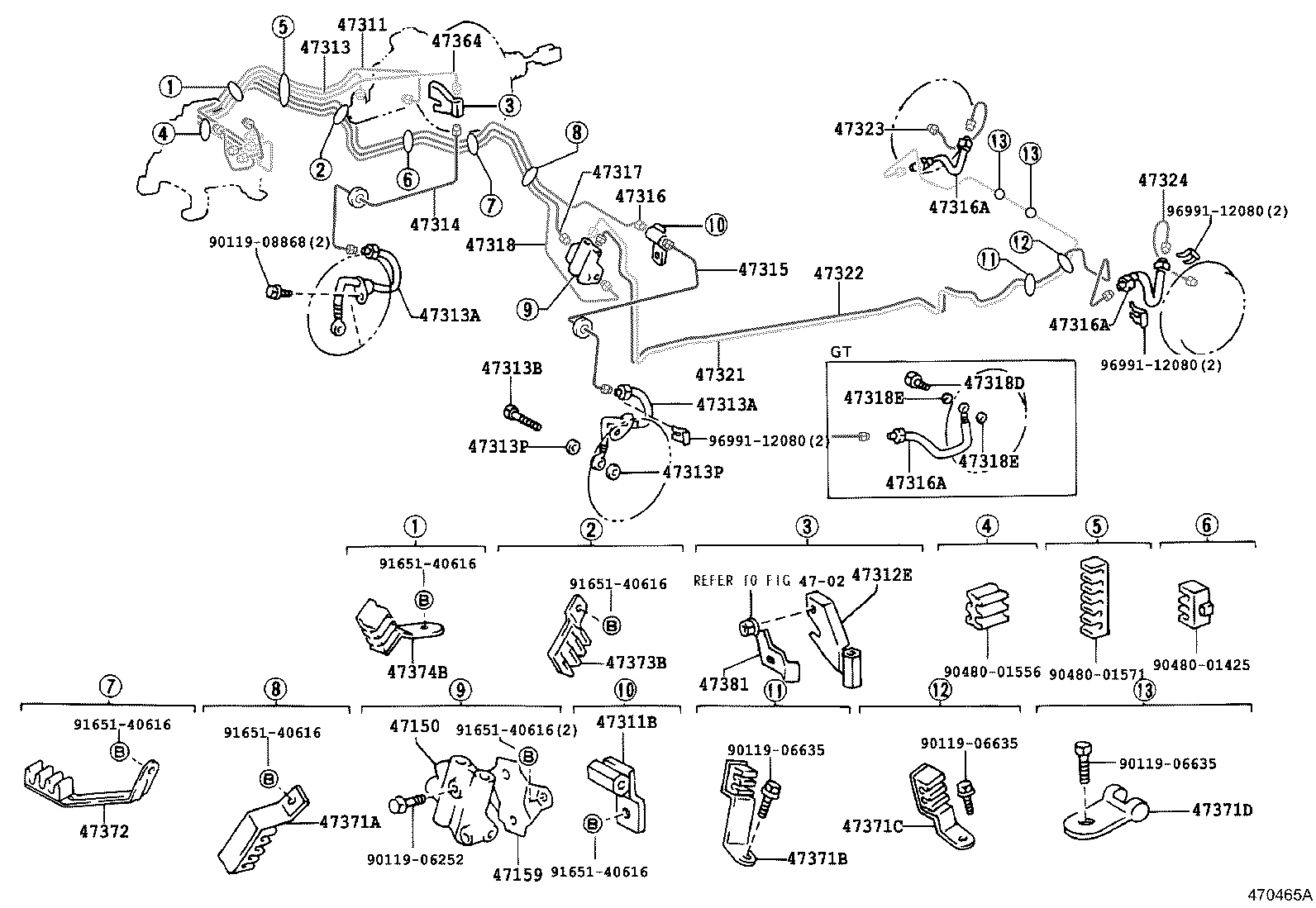 Exploded illustration 470465A