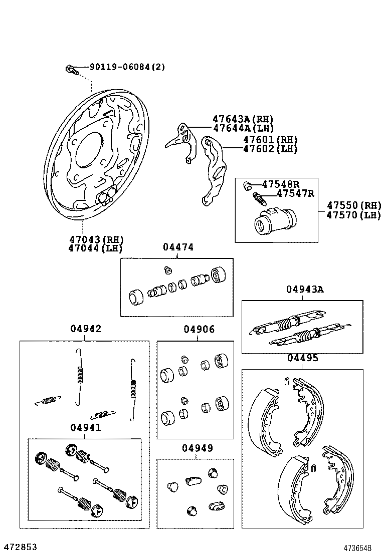 Exploded illustration 473654B