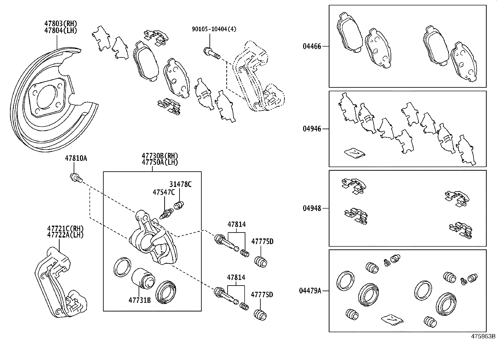 Exploded illustration 475963B