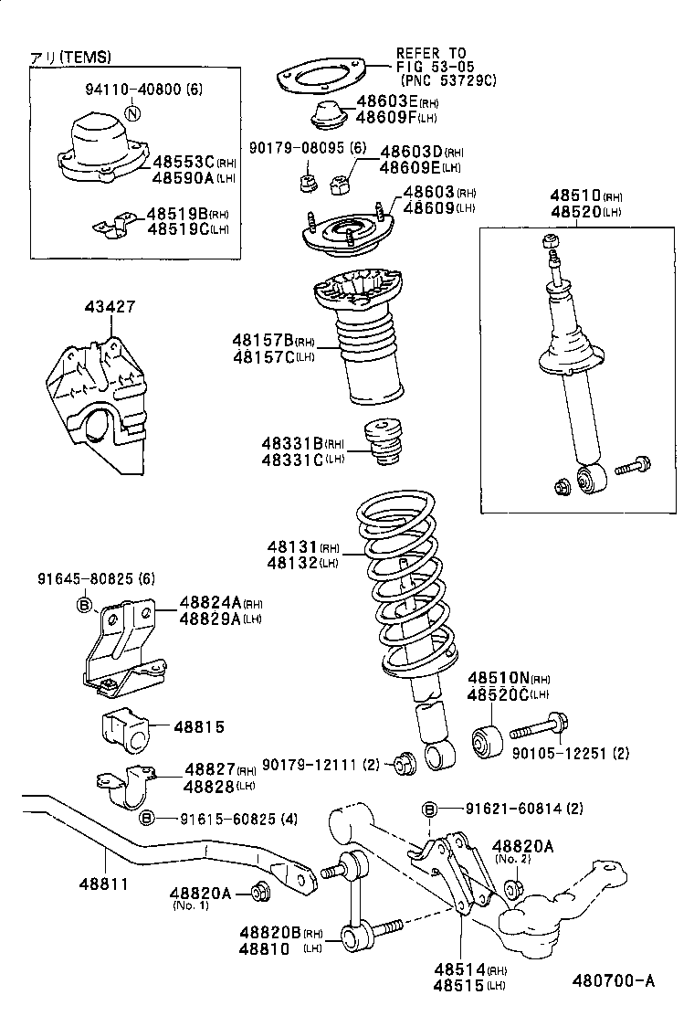 Exploded illustration 480700A