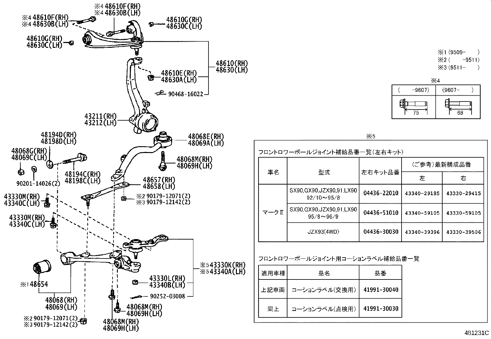 Exploded illustration 481231C
