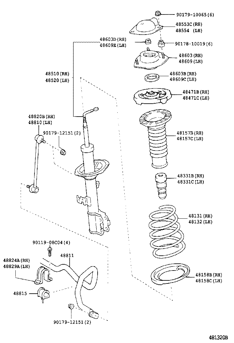 Exploded illustration 481320B