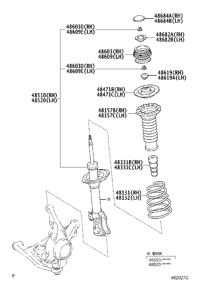 Exploded illustration 482027C