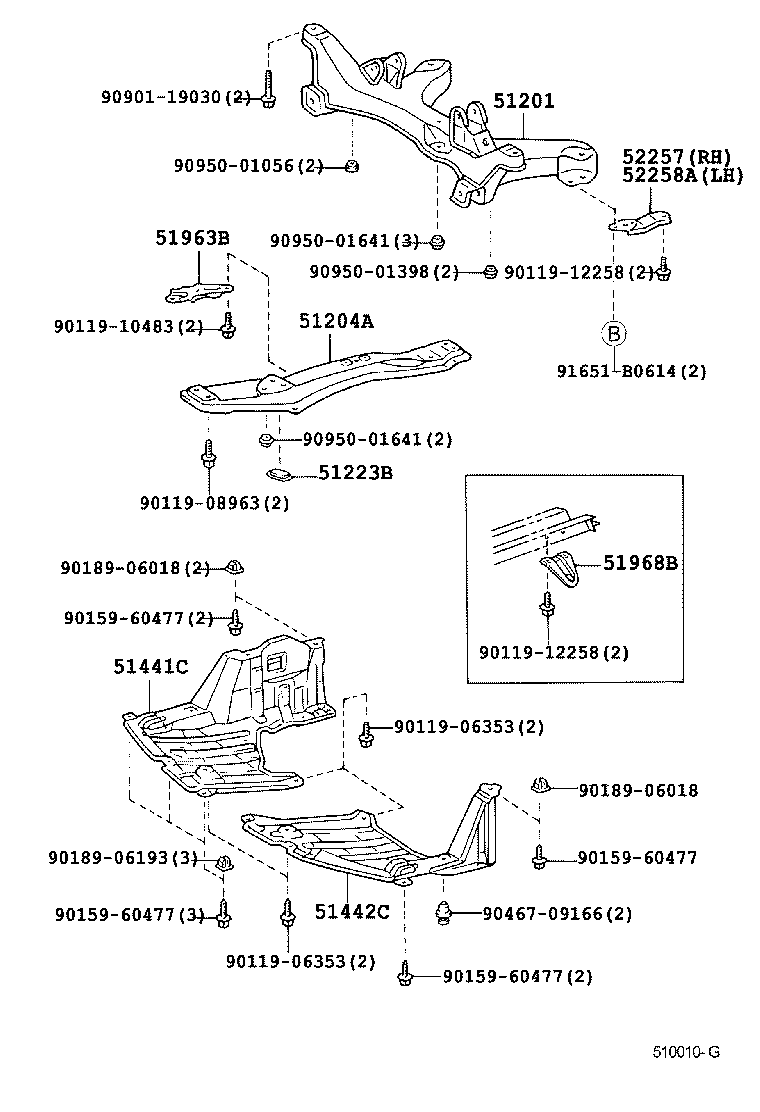 Exploded illustration 510010G