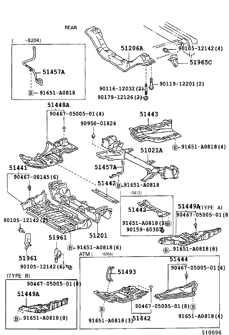 Exploded illustration 510096C