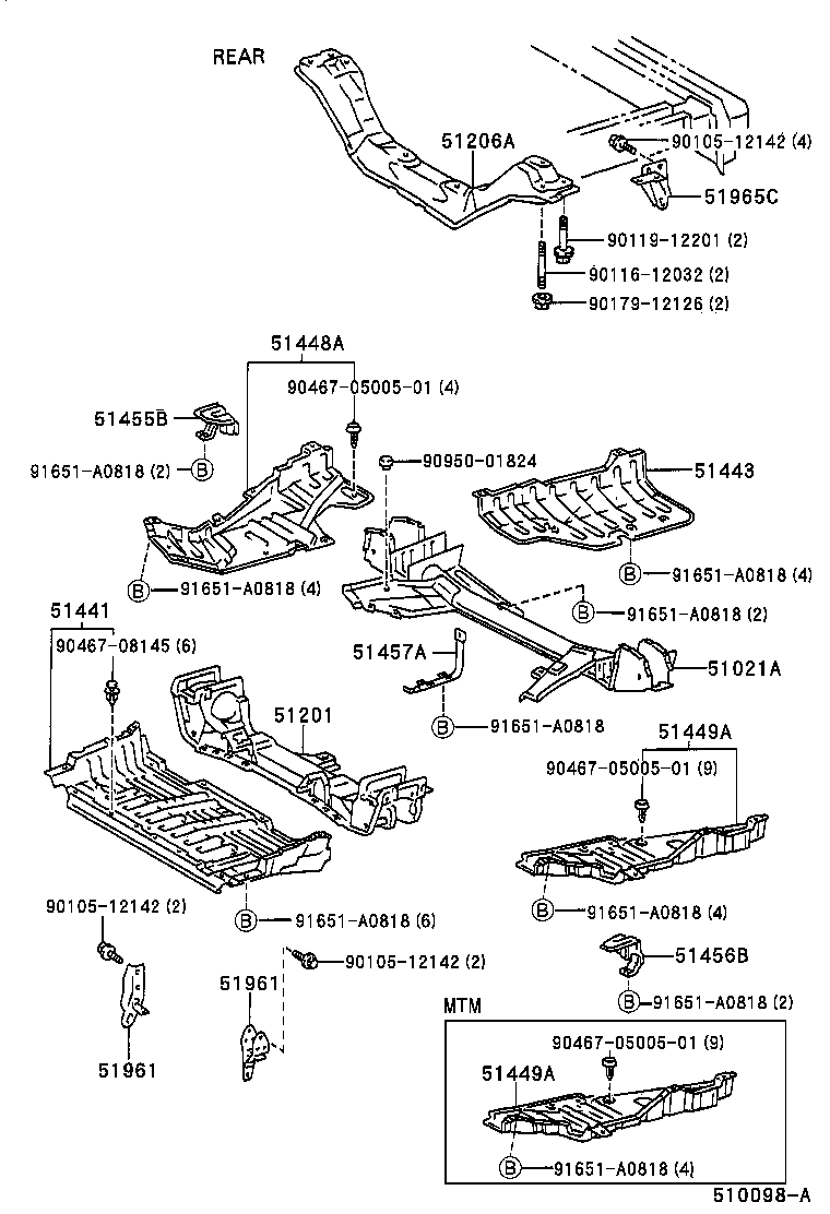 Exploded illustration 510098A