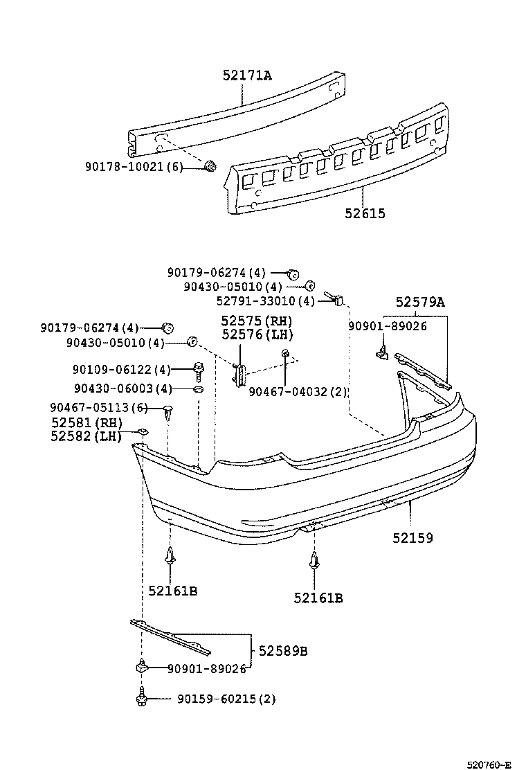 Exploded illustration 520760E