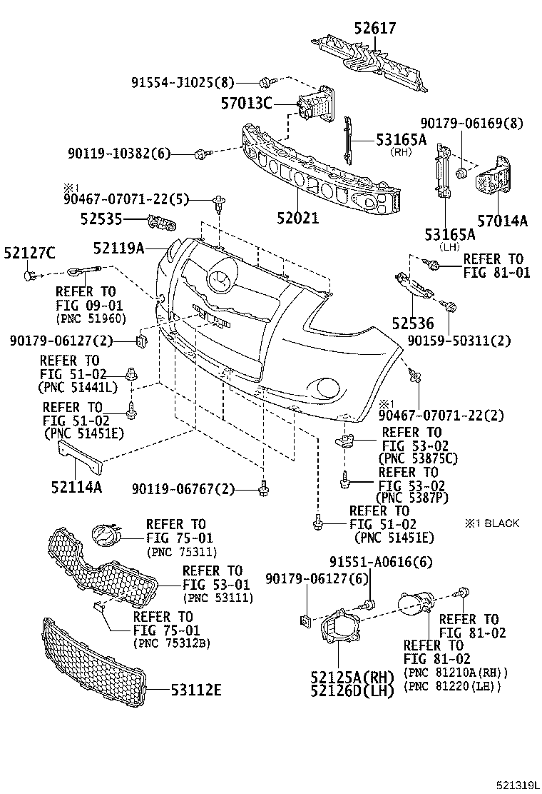 Exploded illustration 521319L