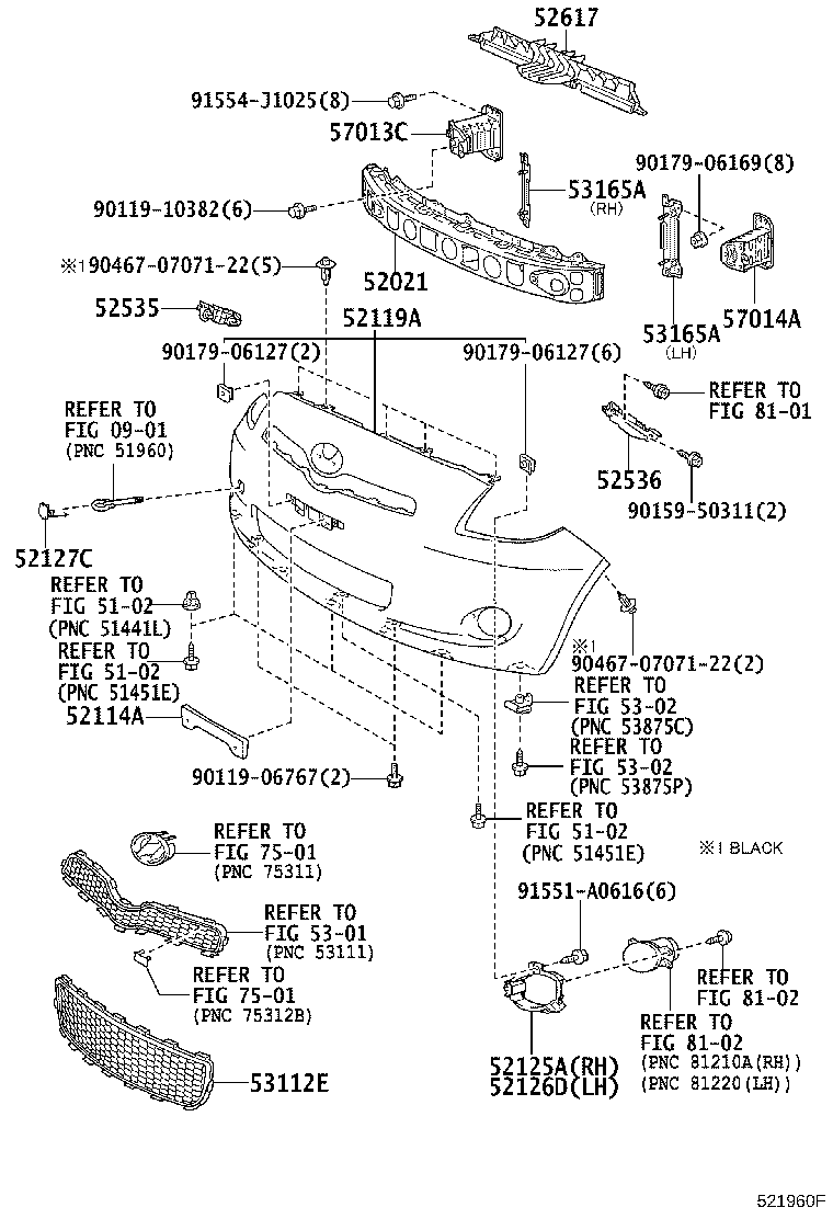 Exploded illustration 521960F