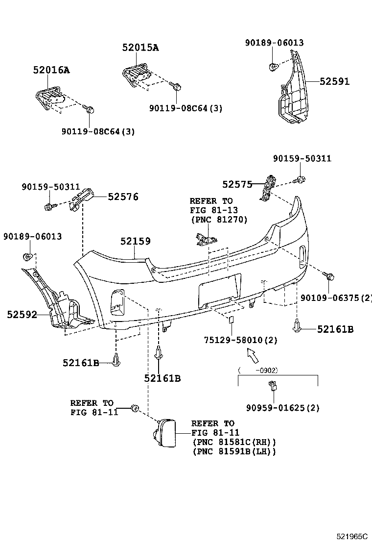 Exploded illustration 521965D