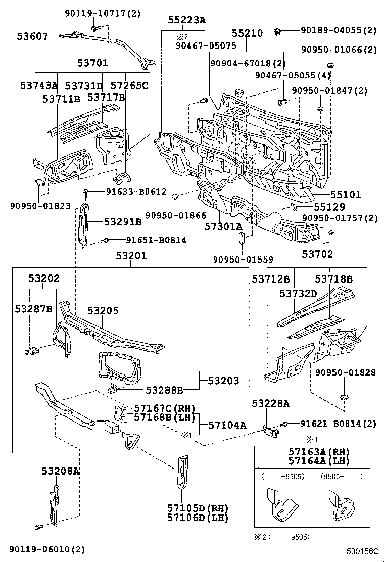 Exploded illustration 530156C