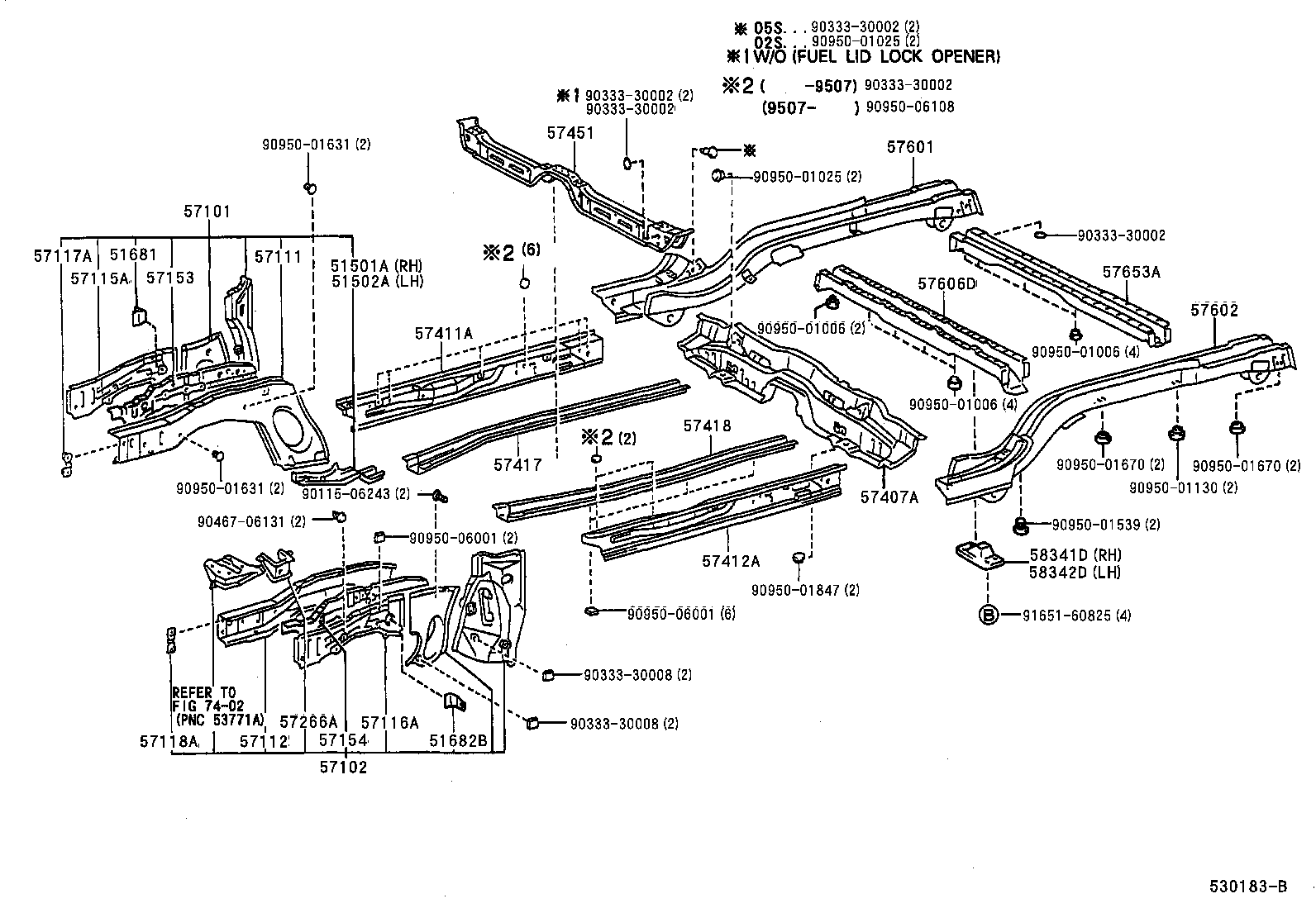Exploded illustration 530183B