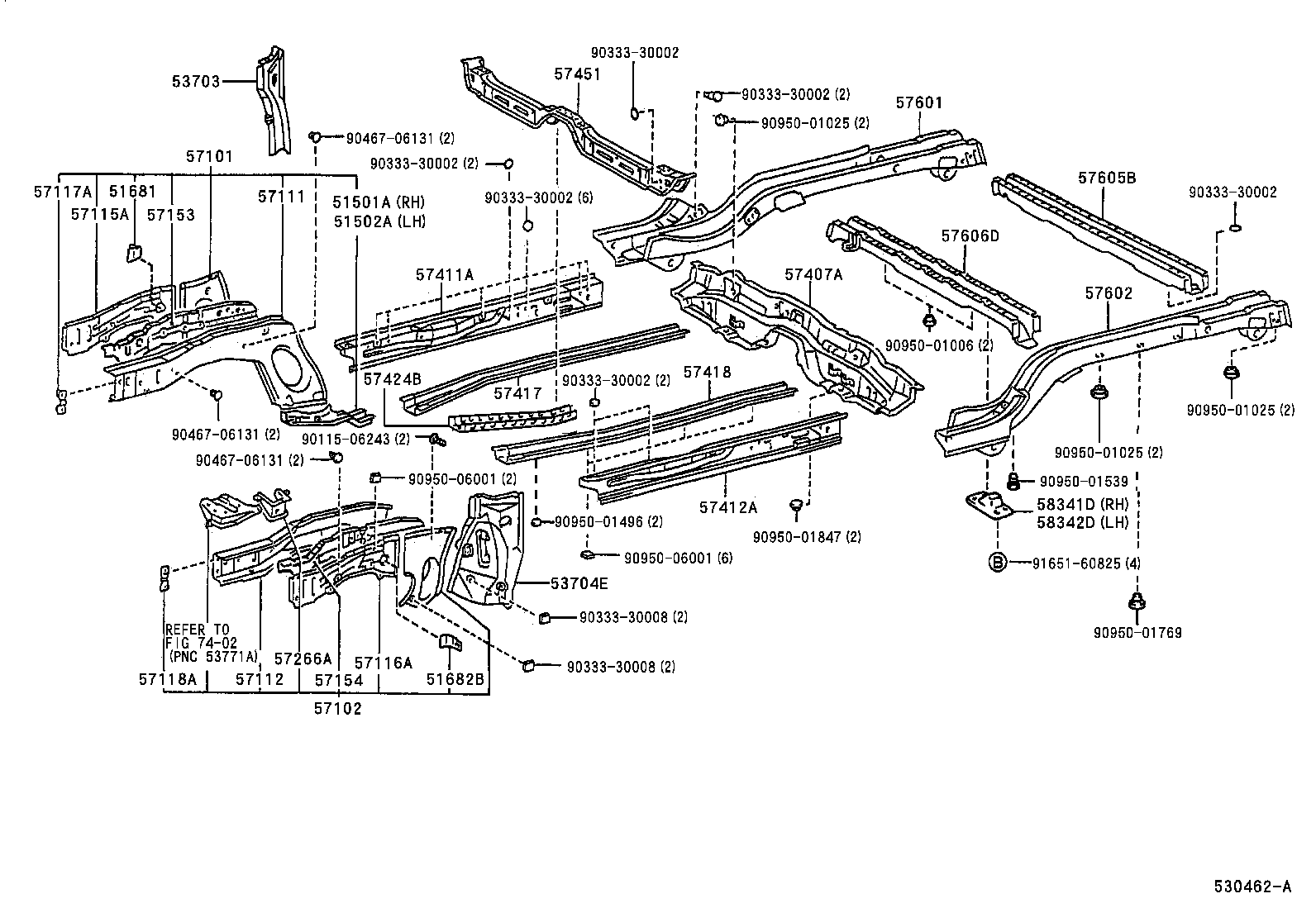 Exploded illustration 530462A