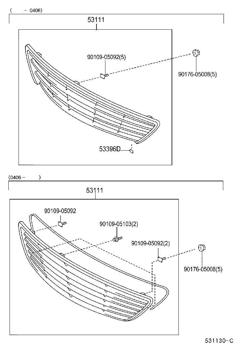 Exploded illustration 531130D