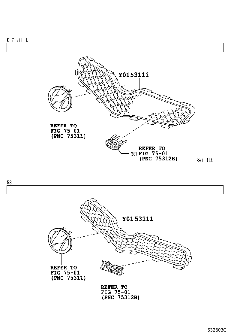 Exploded illustration 532603C