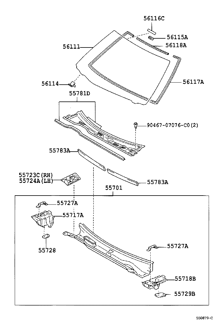 Exploded illustration 550879C