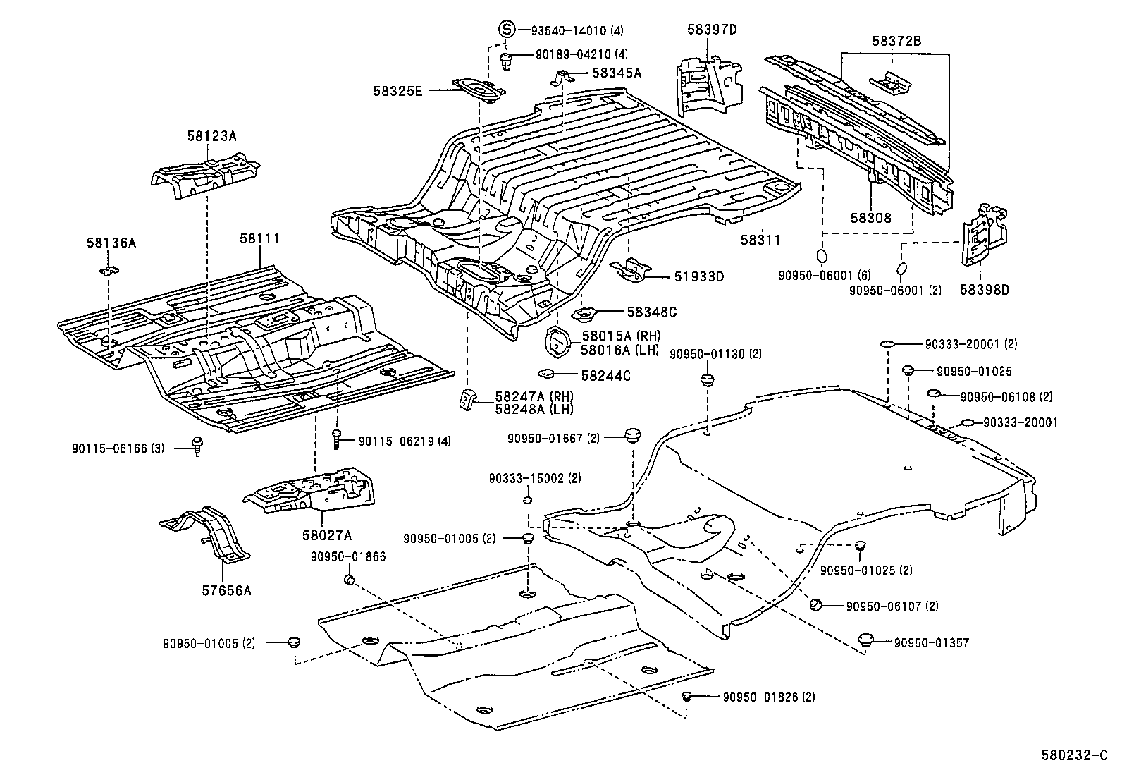 Exploded illustration 580232C
