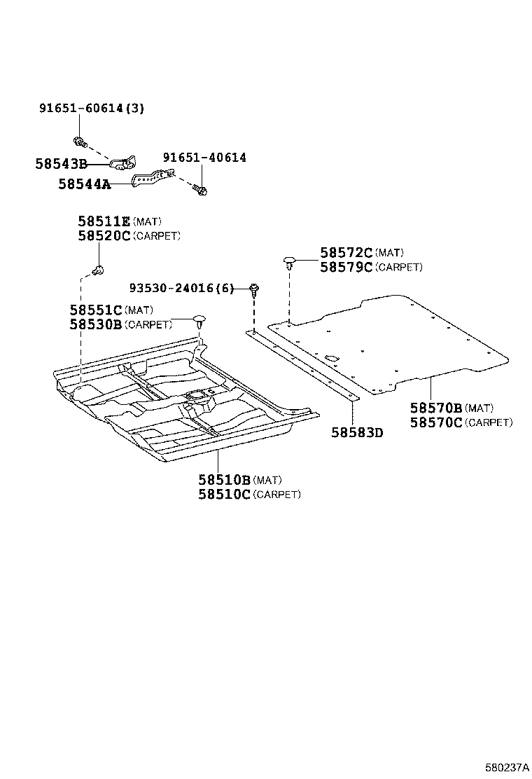 Exploded illustration 580237A