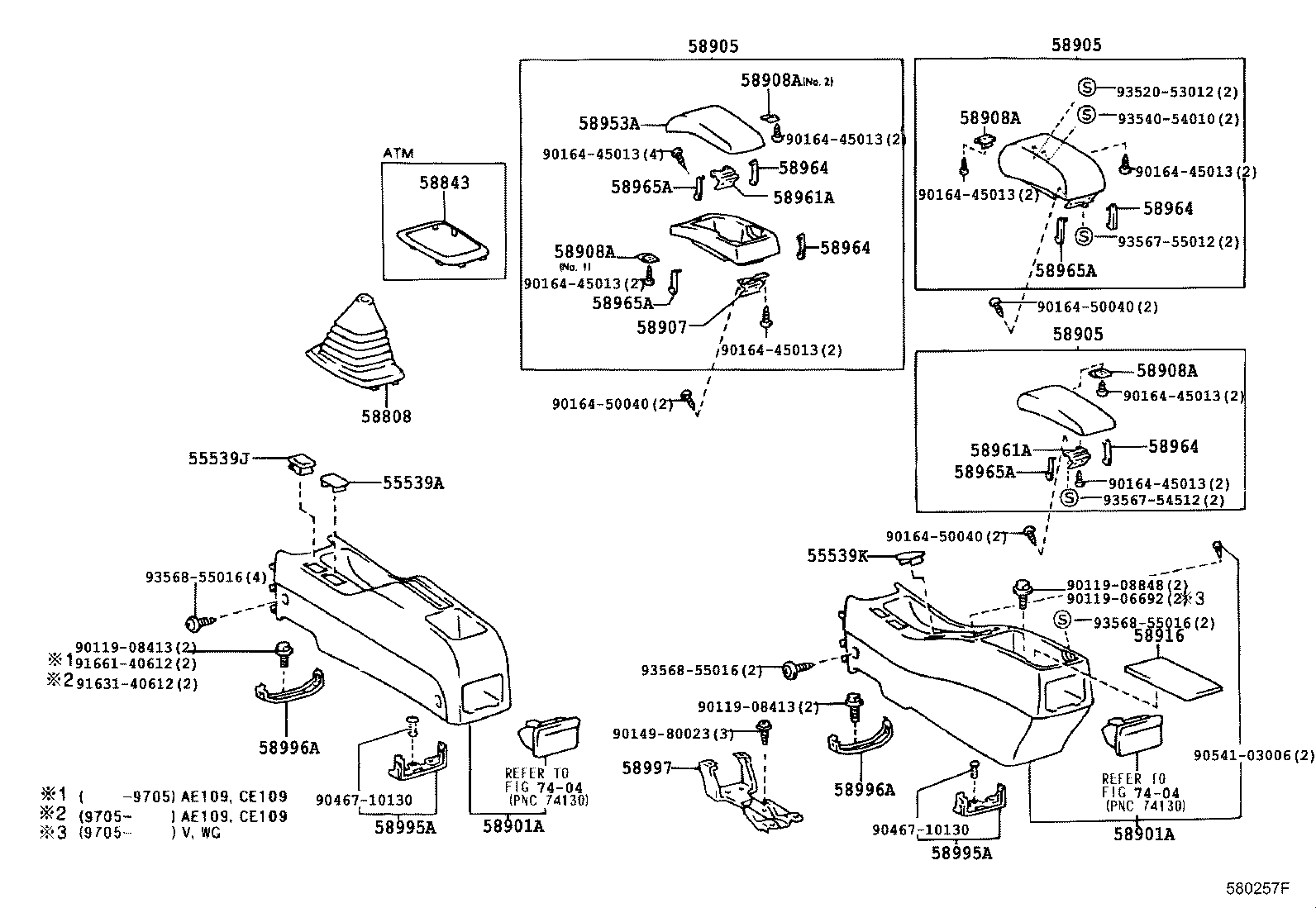 Exploded illustration 580257F