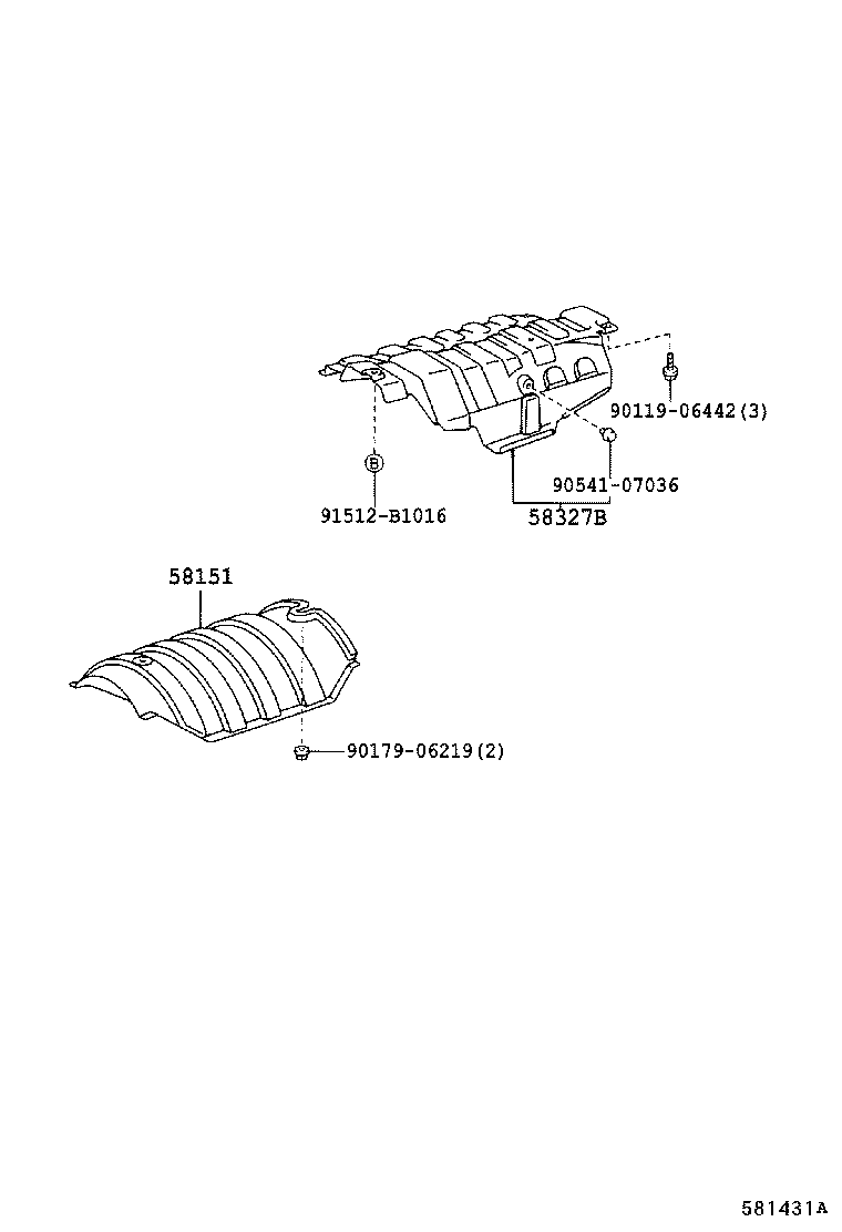 Exploded illustration 581431A