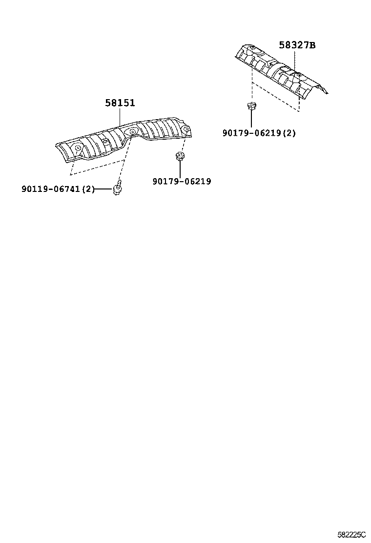 Exploded illustration 582225C