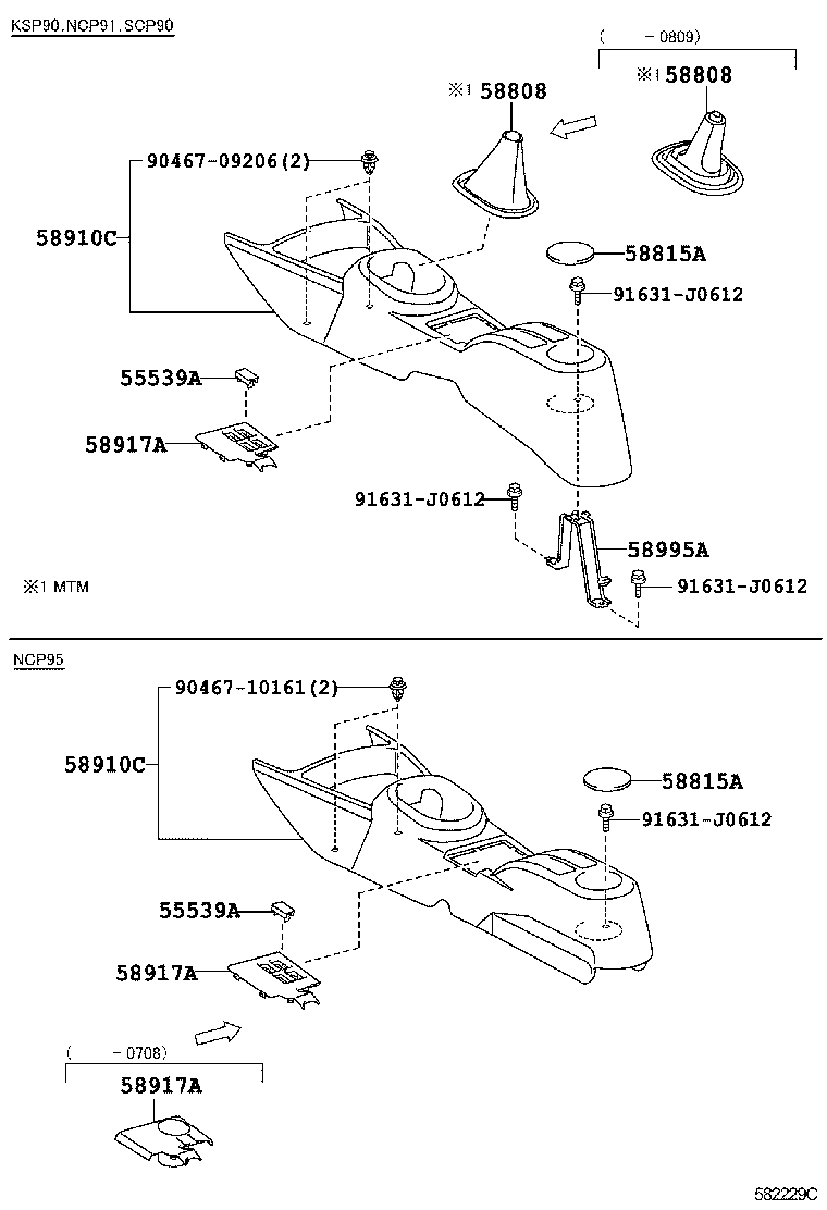 Exploded illustration 582229C