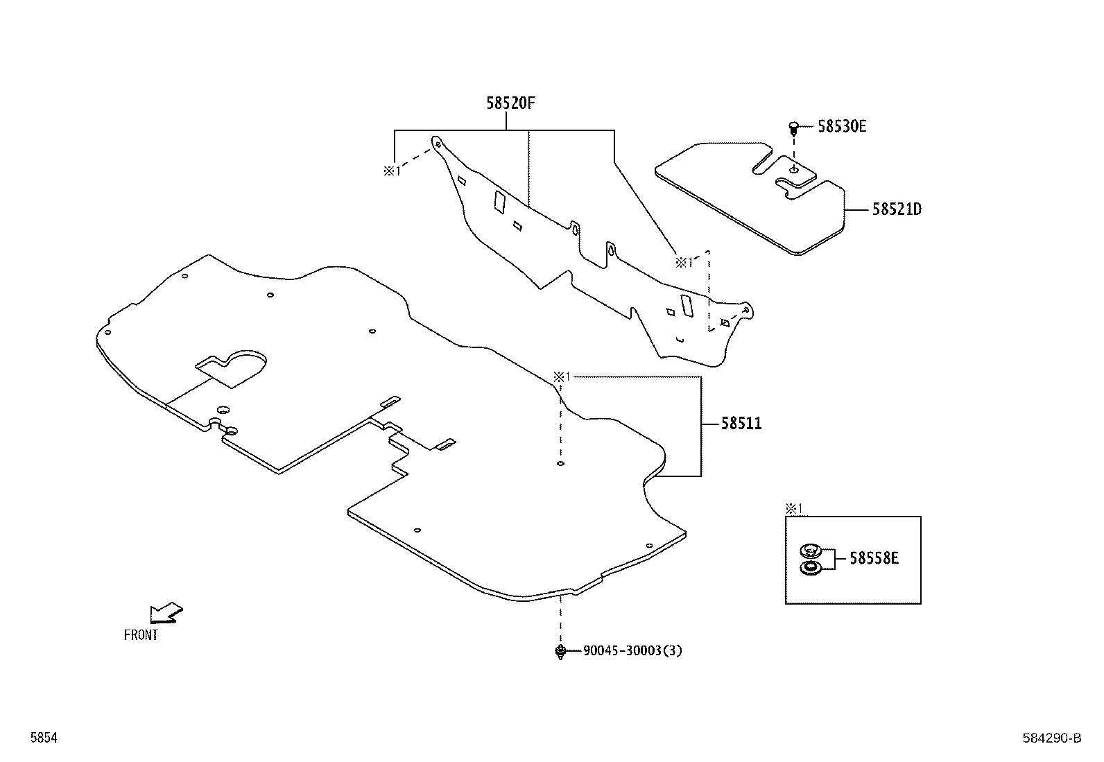 Exploded illustration 584290B