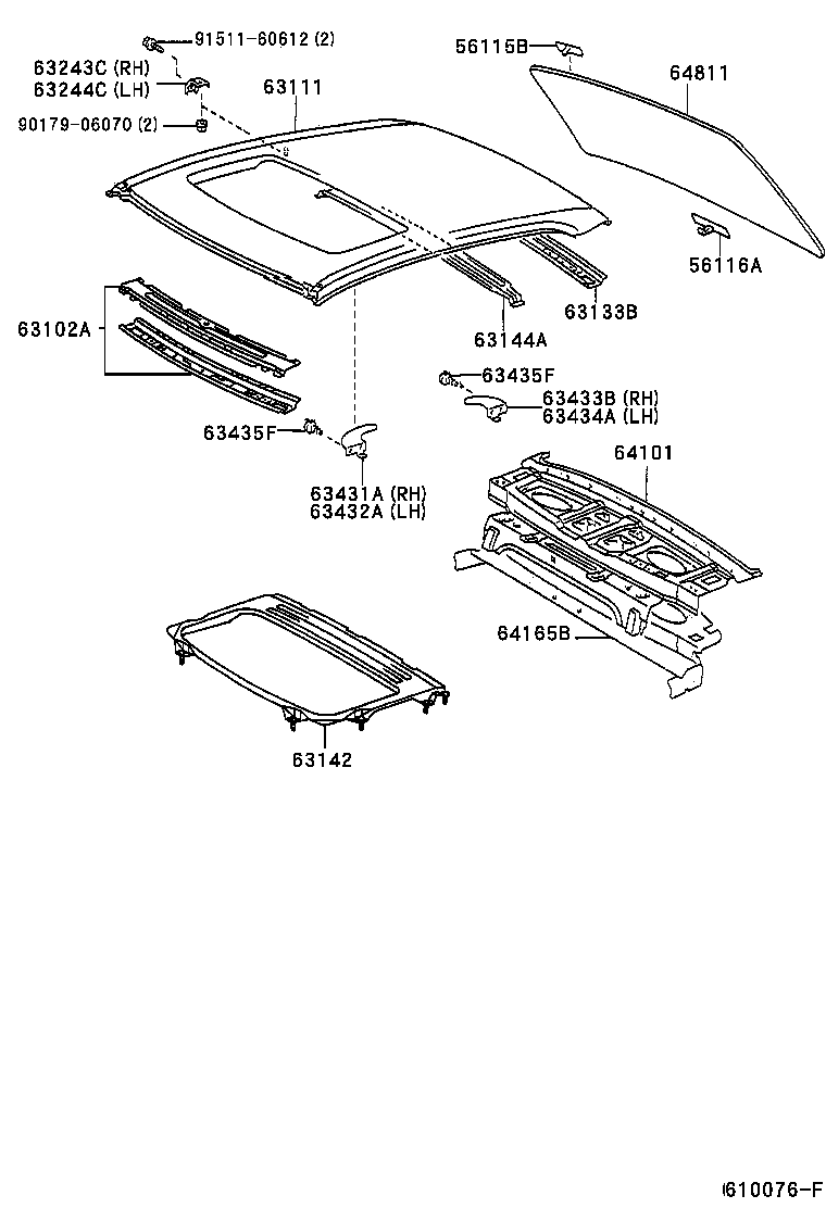 Exploded illustration 610076F