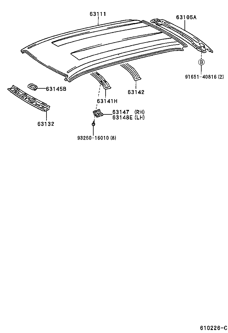 Exploded illustration 610226C