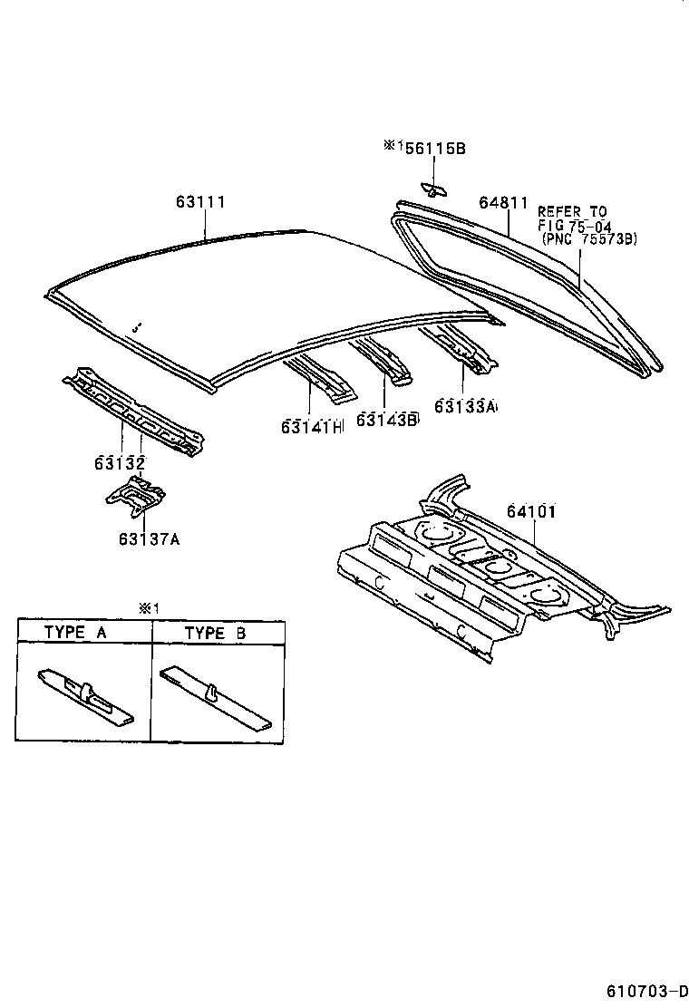 Exploded illustration 610703D