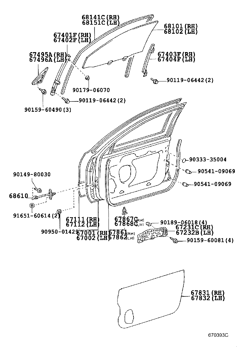 Exploded illustration 670393C