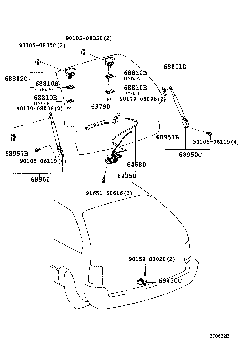 Exploded illustration 670632B