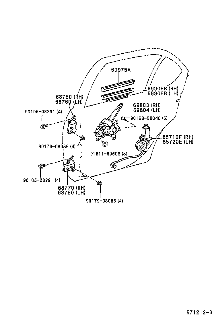 Exploded illustration 671212B
