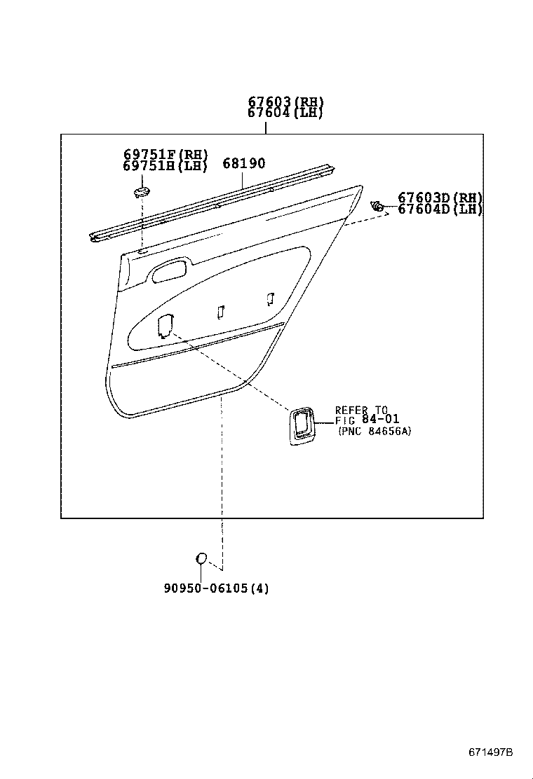 Exploded illustration 671497B