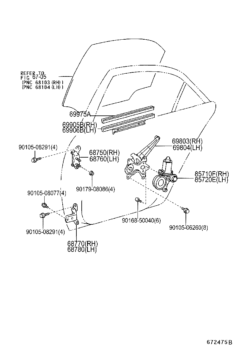 Exploded illustration 672475B
