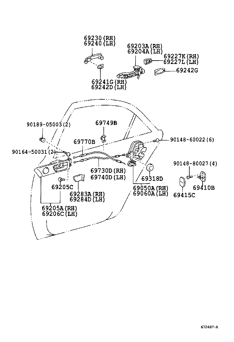 Exploded illustration 672487A